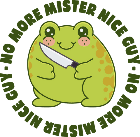 playful cartoon frog with knife and whimsical text - Download Free Stock Videos Pikwizard.com