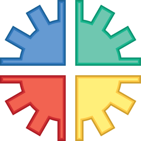 Colorful Divided Gear Symbol on Transparent Background - Download Free Stock Videos Pikwizard.com