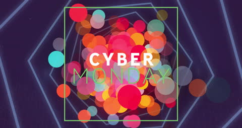 Cyber Monday Animation with Vibrant Colors