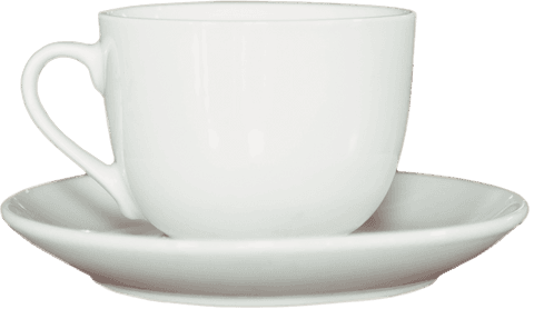 white ceramic cup and saucer on transparent background for design use - Download Free Stock Videos Pikwizard.com