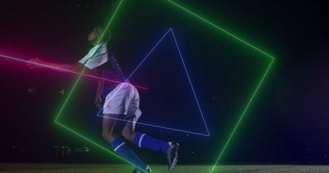Technology and Sports Integration with Rugby Player Analysis Concept - Download Free Stock Images Pikwizard.com