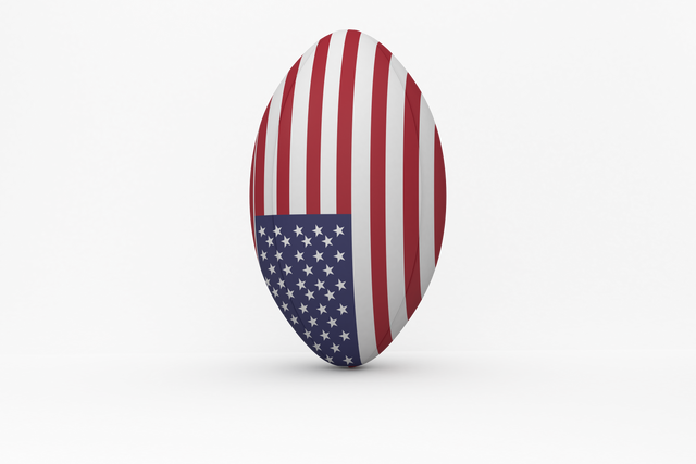 American Flag Transparent Rugby Ball Design for Sports - Download Free Stock Videos Pikwizard.com