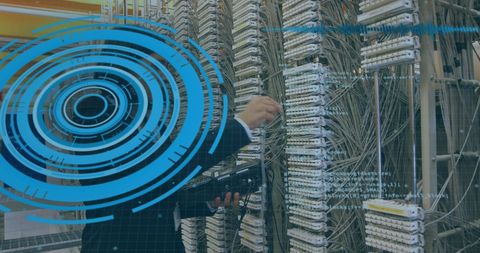 Digital Quantum Analytics in Business Infrastructure - Download Free Stock Images Pikwizard.com