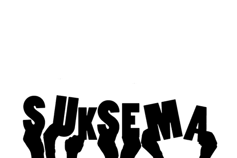 Minimalist transparent hands with suksema text