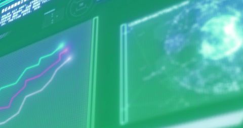 Futuristic Data Processing Interface Display - Download Free Stock Images Pikwizard.com