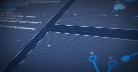 Futuristic Digital Interface with Globe and Data Processing Elements - Download Free Stock Images Pikwizard.com