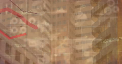 Digital Data Visualization Over a Modern Cityscape