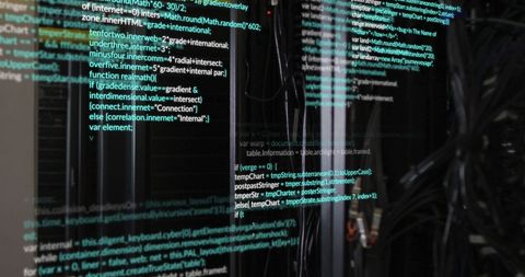Digital Data Processing in High-Tech Server Environment - Download Free Stock Images Pikwizard.com
