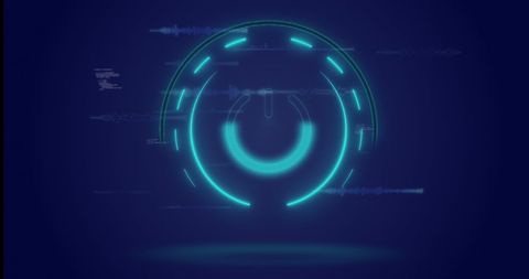 Digital Neon Interface with futuristic HUD Elements - Download Free Stock Images Pikwizard.com