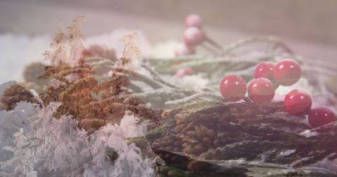 Festive Holiday Atmosphere with Christmas Ornaments and Winter Landscape - Download Free Stock Images Pikwizard.com
