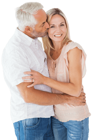 Affectionate Mature Couple Sharing Transparent Happy Moment - Download Free Stock Videos Pikwizard.com