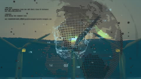 Abstract Global Connection Technology with Digital Interface