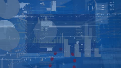 Digital Analytics Dashboard with Infographic Elements