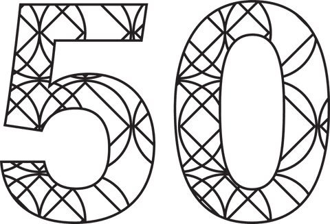stylish black number 50 with elegant patterning on transparent background - Download Free Stock Videos Pikwizard.com