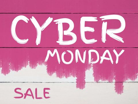 cyber monday sale announcement with bold pink background - Download Free Stock Templates Pikwizard.com