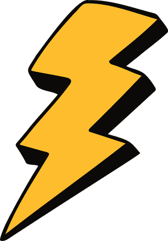 vibrant yellow lightning bolt icon on transparent background - Download Free Stock Videos Pikwizard.com