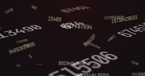 Falling Numbers in Digital Space Abstract Background - Download Free Stock Images Pikwizard.com
