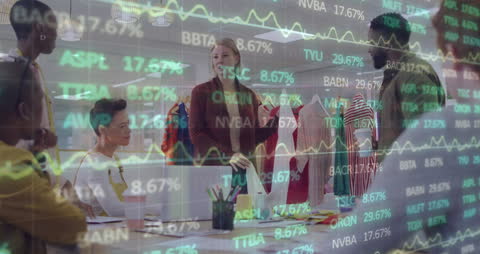 Office Collaboraton with Financial Stock Market Data Overlay