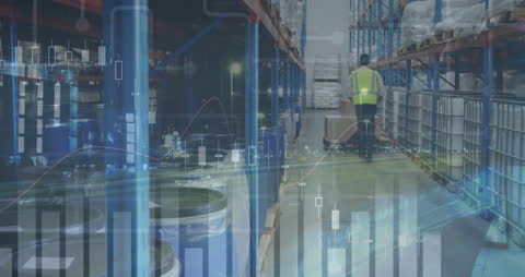 Data Analysis Overlaying Warehouse Operations Imagery