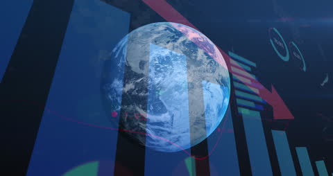 Global Network and Technology Interface Concept Visualization