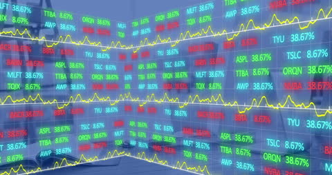 Digital Stock Market Data and Analytics Representation