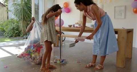 Joyful Post-Party Clean-Up at Home