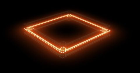 Glowing Neon Boxing Ring on Black Background - Download Free Stock Images Pikwizard.com