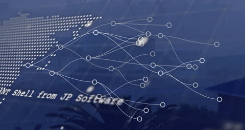 Technology Network Concept Over Modern Cityscape