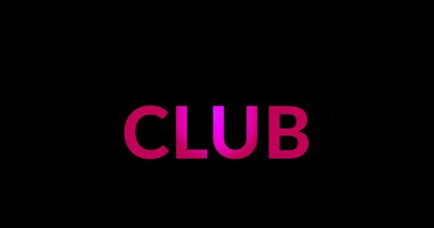 Bright Neon Pink Club Text on Black Background - Download Free Stock Images Pikwizard.com