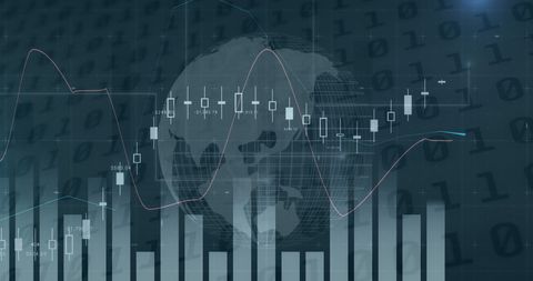 Global Market Trends with Financial Analytics and World Map Visualization - Download Free Stock Images Pikwizard.com