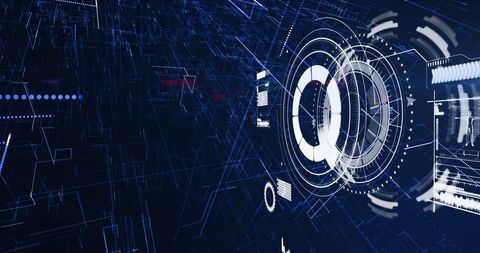 Futuristic Digital Communication and Data Visualization - Download Free Stock Images Pikwizard.com