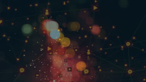 Abstract Technology Network Background with Connection Lines