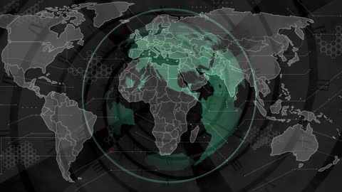 Digital Connectivity Over World Map Illustration