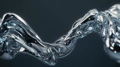 Mesmerizing Liquid Metal Transformation in Elegant Fluid Motion