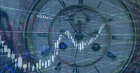 Time and Finance: Stock Market Data Abstract Illustration - Download Free Stock Images Pikwizard.com