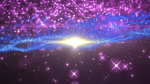 Abstract Cosmic Texture with Vibrant Moving Stars