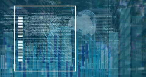 Global Data Processing with Digital Network Technology - Download Free Stock Images Pikwizard.com