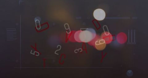 Abstract Global Finance Data with City Lights Background - Download Free Stock Images Pikwizard.com