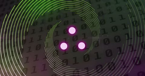 Futuristic Loading Animation with Binary Code Background - Download Free Stock Images Pikwizard.com