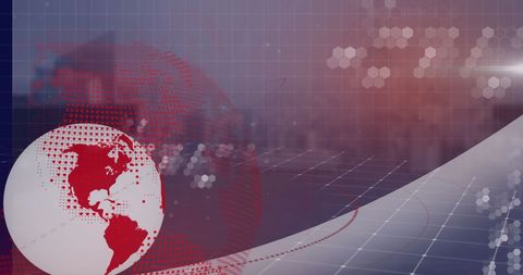 Futuristic Earth Hologram with Digital Grid Overlay - Download Free Stock Images Pikwizard.com