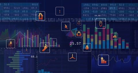 Futuristic Energy Dashboard Interface for Data Visualization