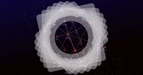 futuristic network of connections and data visualization - Download Free Stock Images Pikwizard.com