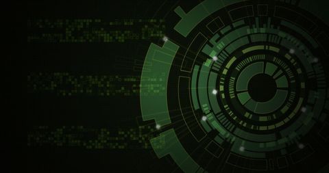 Complex Green Digital Interface with Technology Elements - Download Free Stock Images Pikwizard.com