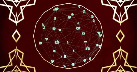 Global Network Connections with Data Symbols on Creative Background - Download Free Stock Images Pikwizard.com