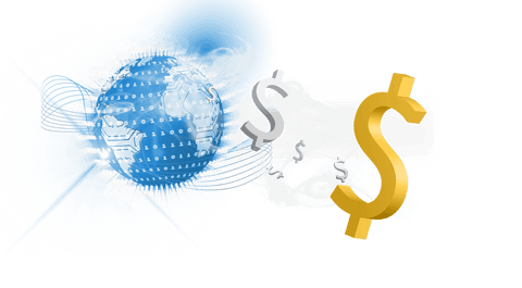 transparent digital globe with dollar signs on invisible background - Download Free Stock Videos Pikwizard.com
