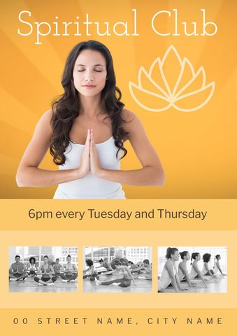 Mindful Meditation Promo for Wellness and Yoga Events - Download Free Stock Templates Pikwizard.com