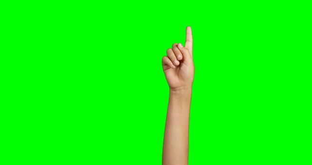 Finger Pointing Up Green Screen Background Isolated - Download Free Stock Images Pikwizard.com