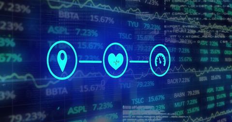 Modern Data Processing with Digital Finance Interface - Download Free Stock Images Pikwizard.com