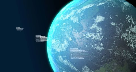 Digital Globe and Data Streams, Technology Concept - Download Free Stock Images Pikwizard.com
