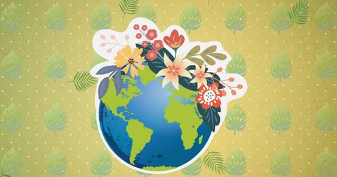 Floral Earth Environment Concept Artwork - Download Free Stock Images Pikwizard.com